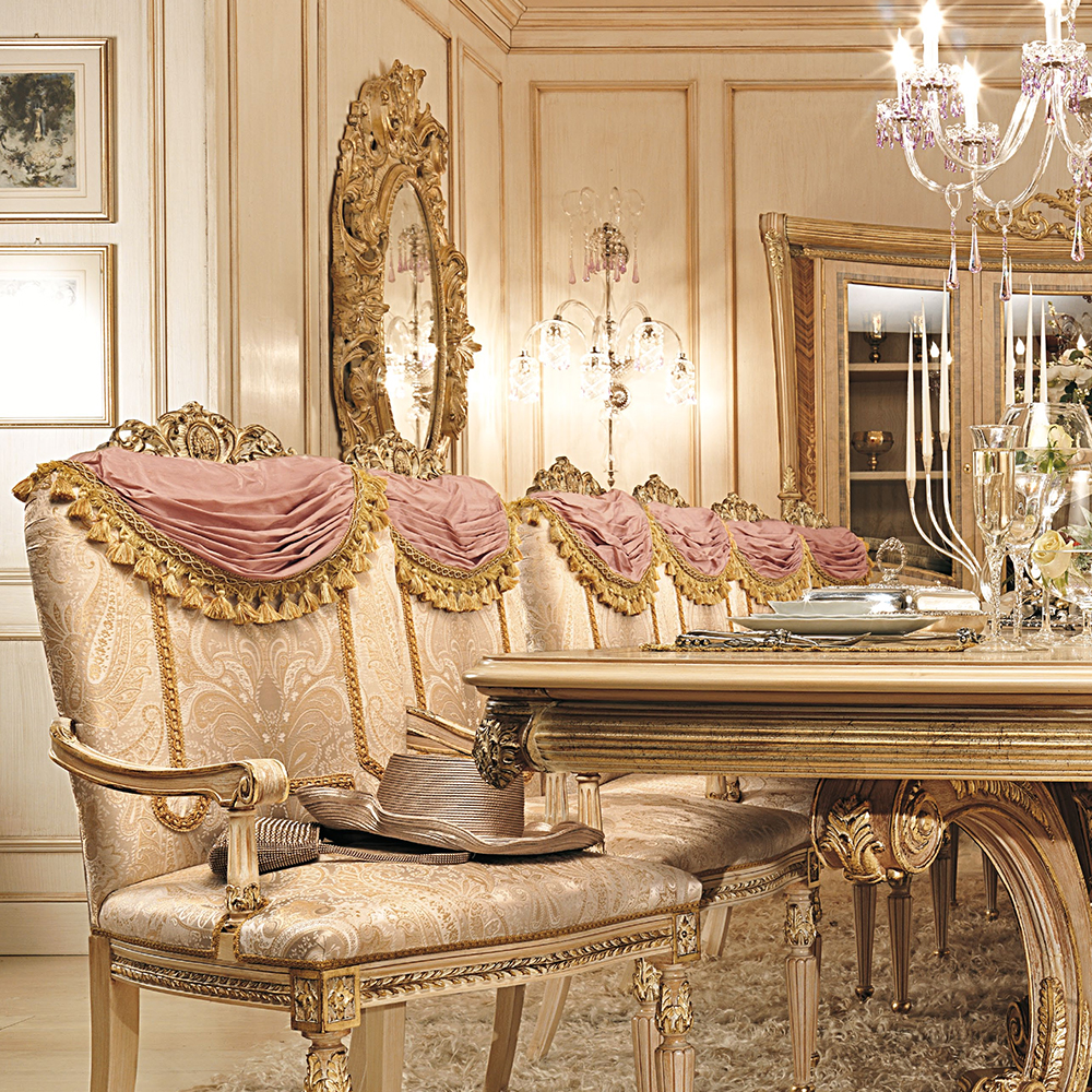 Baroque style solid wood dining table: bringing a grand dining experience