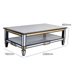 Spanish Design & Gold Foil Small Side Table Living Room