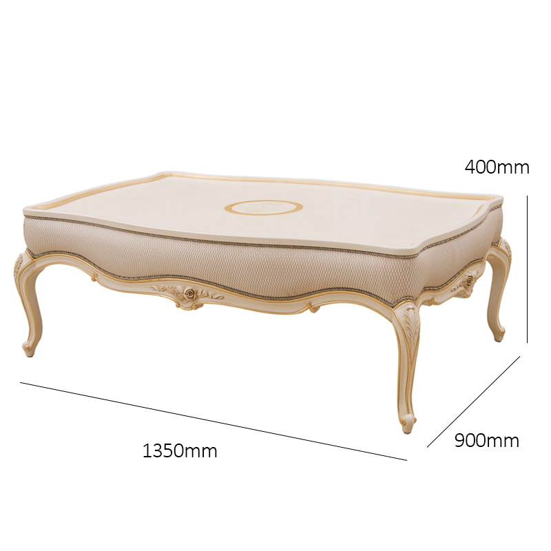 Soild Wood Classic Elegant Design Living Room Coffee Table