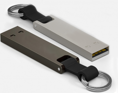 Metal USB with keyring