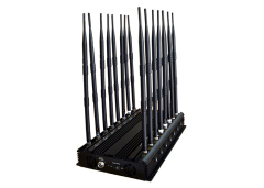 World First All-in-One Powerful Cellphone WiFi 5g GPS Lojack UHF VHF Signal Jammer with 16 Antennas