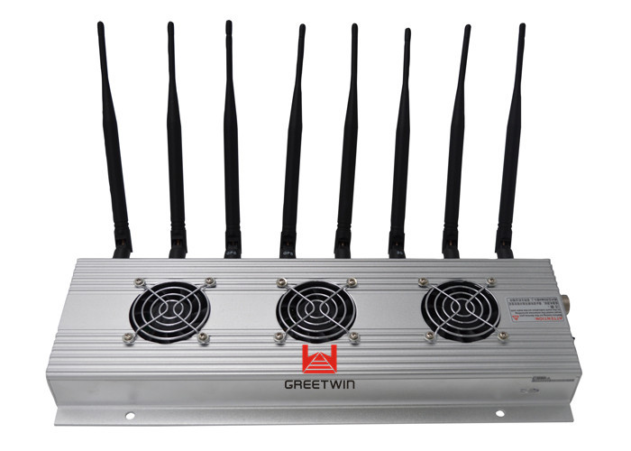 3G 4G WiFi Bluetooth 900MHz 1800MHz 2100MHz Lojack Signal Jammer (GW-JC8)