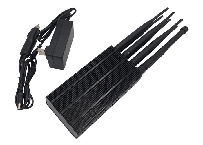 Car 2g 3G 4G WiFi GPS High Power Signal Jammer Built in 8000mAh Battery