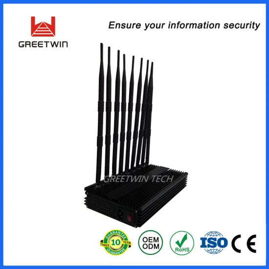 45W 9 Band Frequencies Shielding All Wireless Radius 20-70m Cell Phone Signal Jammer