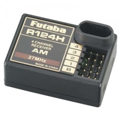 Futaba R124H 4-Channel AM Receiver 27MHz w/o Crystal