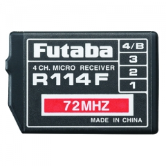 Futaba R114F 4-Channel FM Receiver 72MHz Low No Crystal