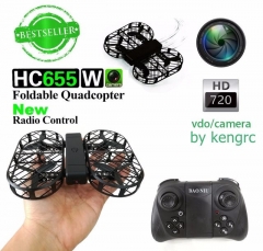 HC655W 2.4G 4CH Mini Wifi Control Altitude Hold Headless Mode RC Drone with 0.3MP Camera