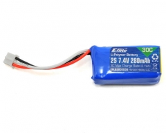 E-FLITE 280mah 7.4V 2s 30c Lipo battery