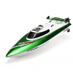 FT009 4-Channel 2.4G High Speed Racing RC Boat - Green
