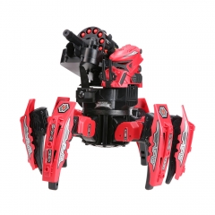 2.4G Smart RC Robot Intelligent Space Armor Warriors Six-legged Spider Robot DIY Frisbee - Red