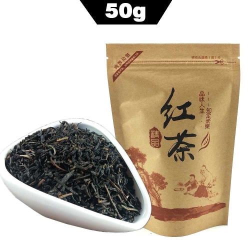 2023 Lychee Black Tea Kongfu Red Tea Litchi Lichee Flavoring Paper Bag Kraft Package Chinese Food For Weight Loss 50g premium quality tea