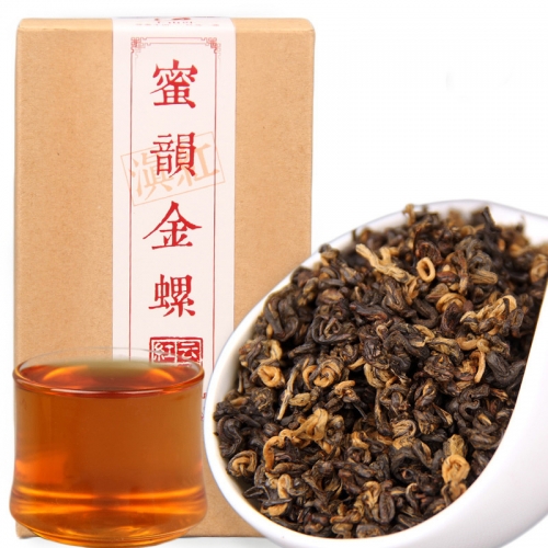 2022/2023 Chinese Tea Dianhong Honey Rhyme Gold Screw Black Tea Red Teas 200g/box