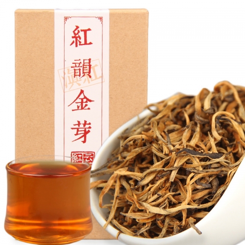 2022/2023  China Cha Dianhong Gold Bud Red Rhyme Jin Ya Black Tea Red Teas 70g/box