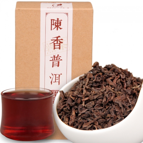 2017 Chinese Yunnan Ripe Puer Tea "Chen Xiang" Aged Aroma Shu Puer Tea 120g/box