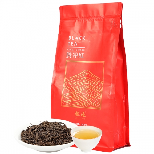 Jibian High Mountain Black Tea loose leaf from Yunnan Tengchong Dianhong Tea Red China Cha 168g