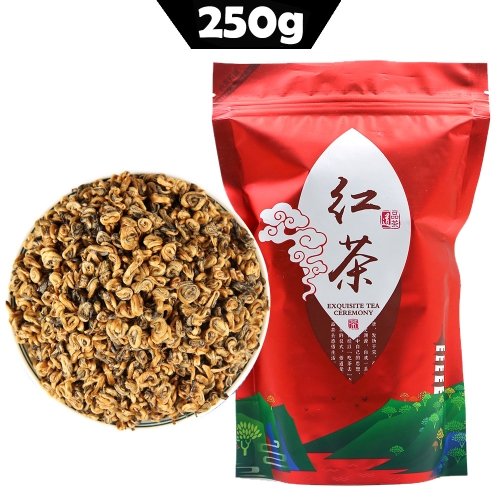 2023 Yunnan Golden Spiral Black Chinese Tea  Dianhong Red Single bud Black Chinese Tea 250g