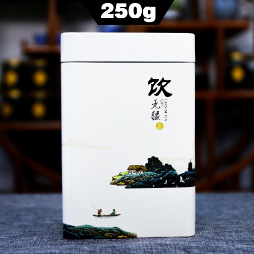 2023 Жасминовый чай King Зеленый китайский чай Серебряная игла Зеленый китайский чай с ароматом жасмина в металлической коробке 250 г
