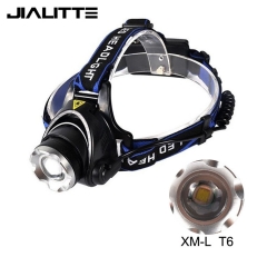 Jialitte H002 Adjustable Led Headlight Rechargeable 10W 1200 Lumens Aluminium Xml T6 Led Headlamp manufacturer in china