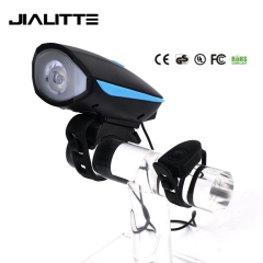Jialitte B034 250lm XPG Led USB Rechargeable Bike Head Light with 140 Decibels Bicycle Bell Horn
