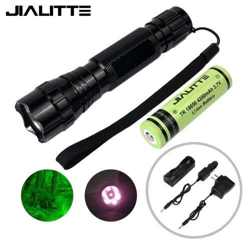 Jialitte F116 5W 850nm IR Led Flashlight Torch with 18650 Battery and Charger