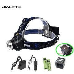 Jialitte H007 1200lm Rechargeable 3 Mode XML T6 LED High Power Zoomable Headlight Flashlight For Hiking/Camping/Caving/Cycling