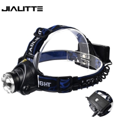Jialitte H013 2x18650 Rechargeable 3-Mode LED Waterproof Headlamp High Power XML T6 10W Zoomable Headlamp