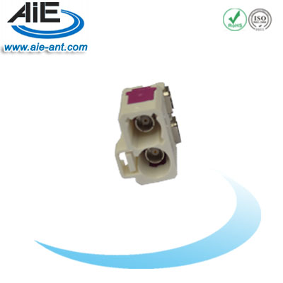 FAKRA Type B Double Female Connector For RG174 RG178 RG316