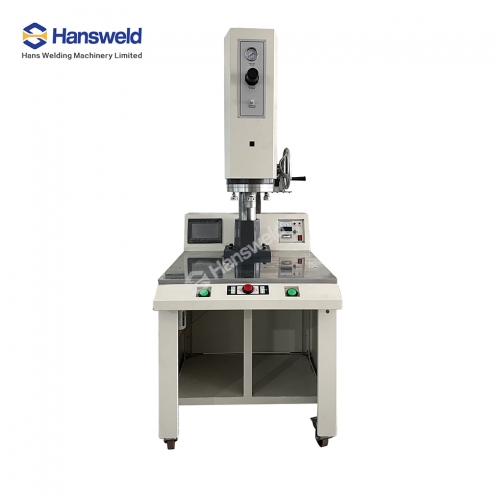 Hansweld Plastic Box Toys Welder Sonotrode Ultrasonic Automatic Rotary Pp Pe Abs Pet Plastic Welding Machine For Hook Loop