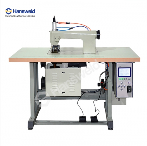 Hansweld Factory 20khz 2000w 2 Inches Roller Continuous Sealing Ultrasonic Lace Sewing Machine Cutting For Underwear