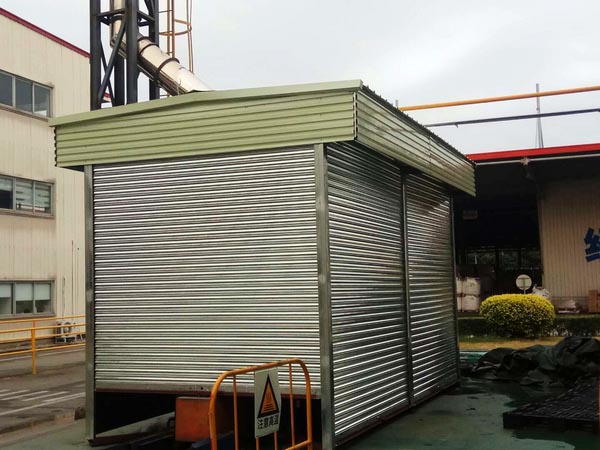 4 nos of galvanized steel rolling shutter doors,to be shipped to Africa