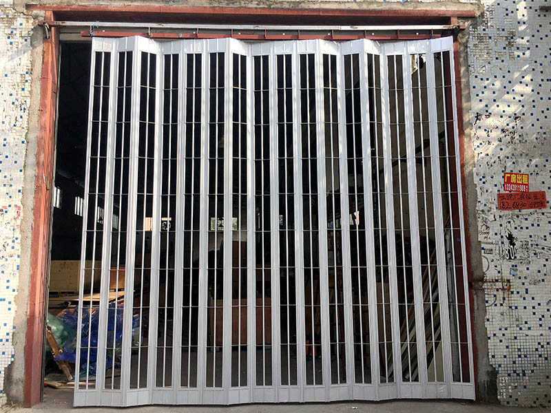 Aluminum side folding grilles and closures