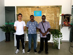 business visit from our client in Maldives