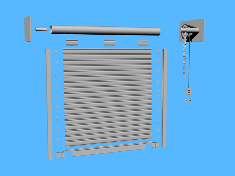 drawing for galvanized steel roller shutter door