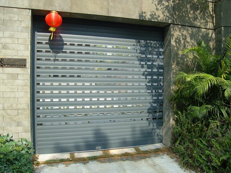 punched aluminum rolling shutter door