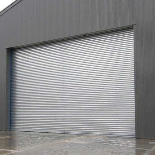 Industrial steel rolling shutter door