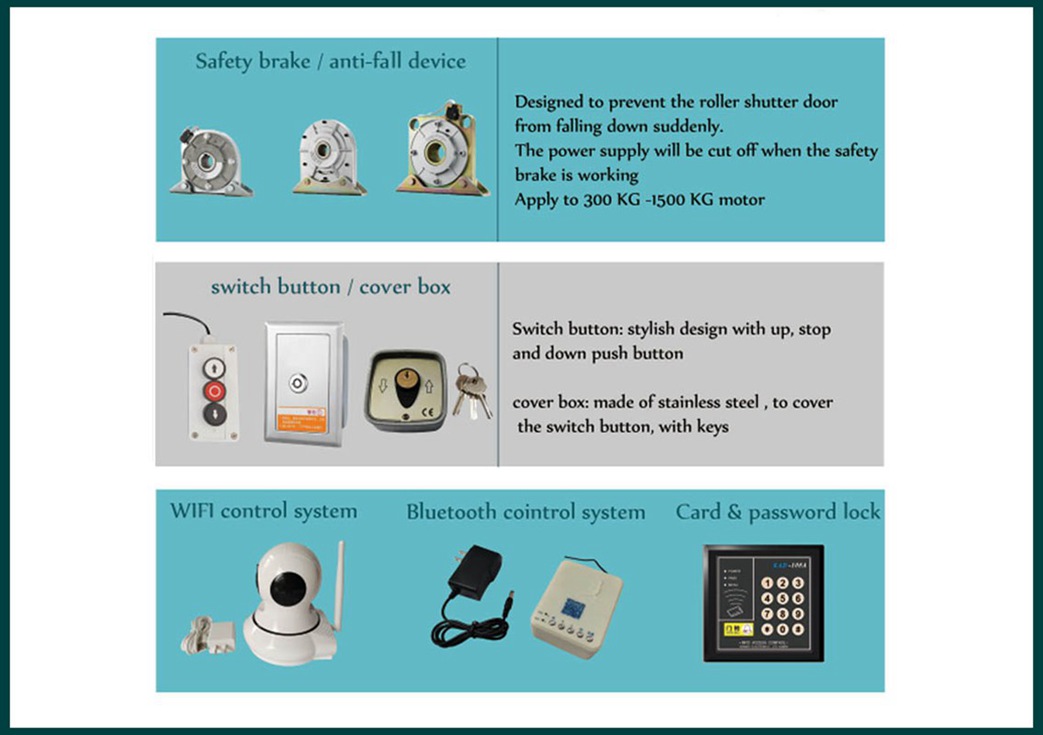 rolling shutter motor accessories