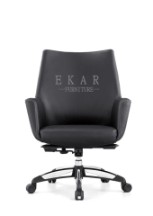 Foshan Heated 5 Wheels Armrest Leather Office Chair