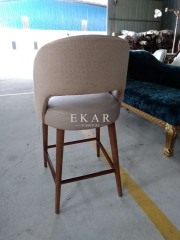 Contemporary style Leather Upholstered Bar Chair