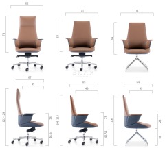 Midium Back luxury multi-functional executive Office visitor chair