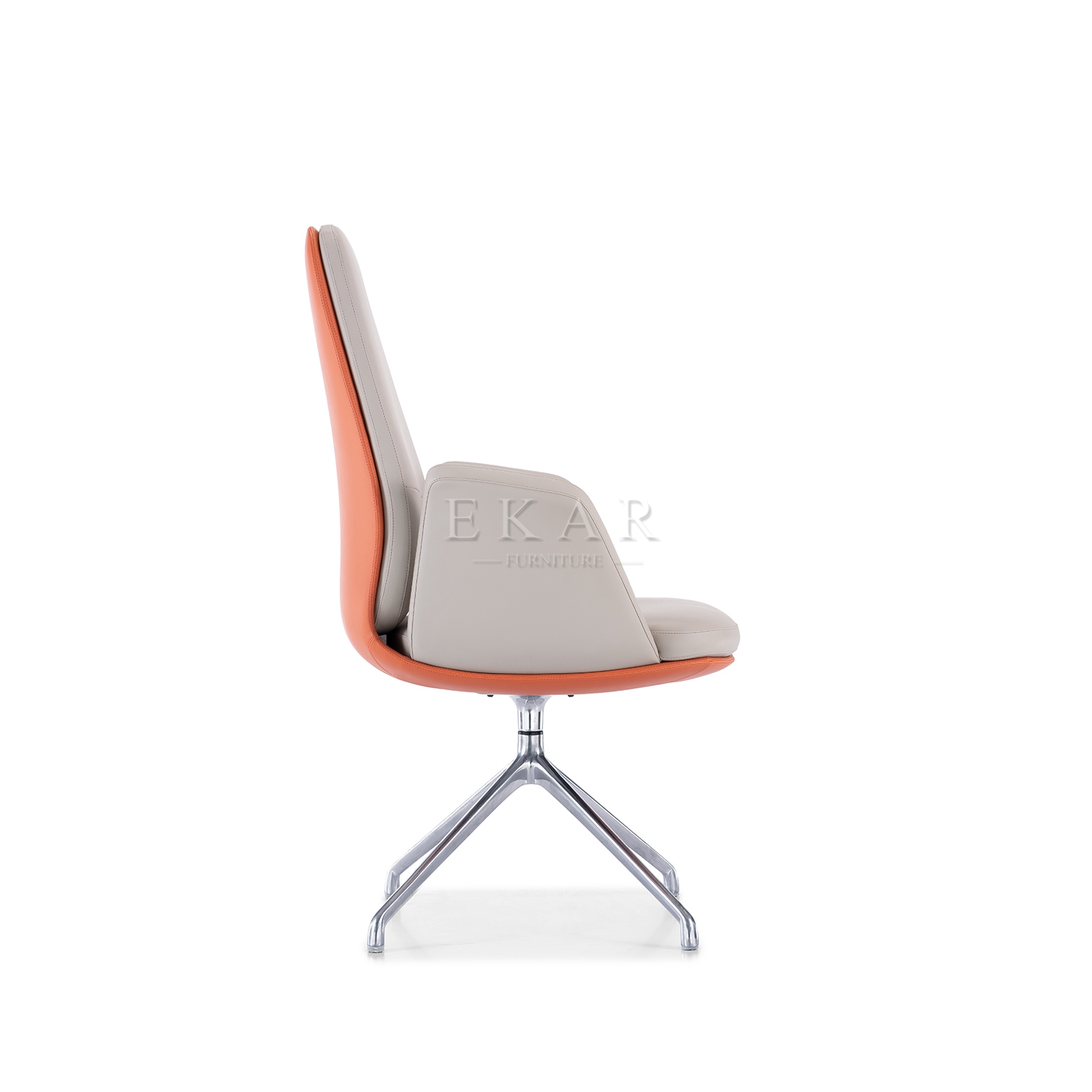 Low back Durable Luxury Conference Office Furniture Ergonomic Modern Leather Office Chair