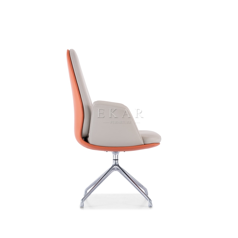 Low back Durable Luxury Conference Office Furniture Ergonomic Modern Leather Office Chair