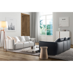 Modern Italian Furniture 3 Seaters Small Cream Sofa