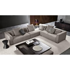 Modern Fabric Design Living Room Sectional Corner Sofa Set