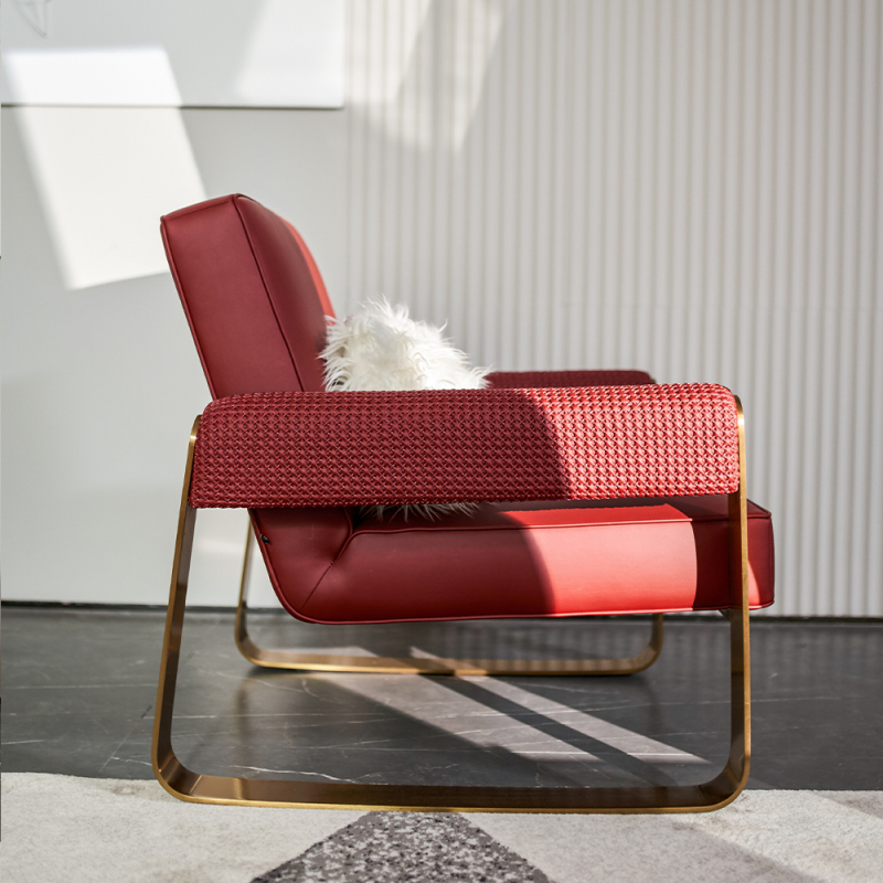 Modern Leisure Chair Micro Fiber Armchair For Living Room