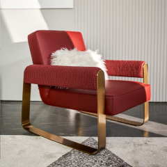 Modern Leisure Chair Micro Fiber Armchair For Living Room