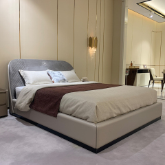 Bedroom Simple Leather Modern Design King Bed