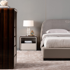 Bedroom Simple Leather Modern Design King Bed