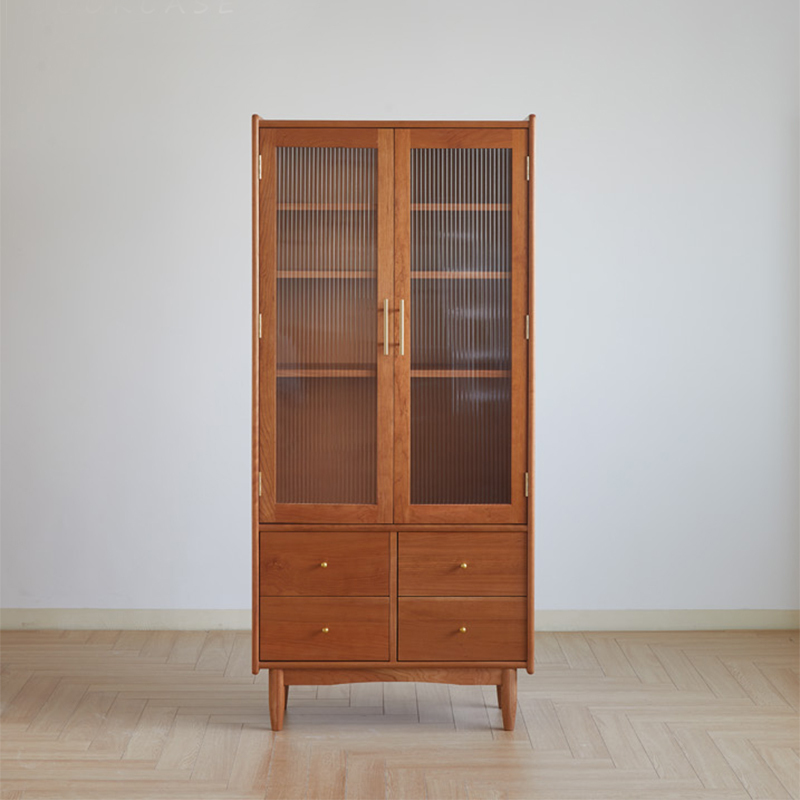 Modern Design Home Furniture Bookshelf Living Room Solid Wood Bookcase