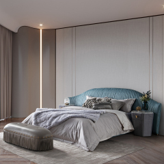 Italian light luxury modern home widescreen soft bed