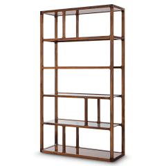 Modern large space storage wooden tea room cabinet